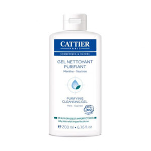 Cattier Gel Nettoyant Purifiant Menthe Peau Grasses à Imperfection Bio 200ml