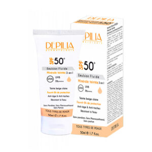 DEPILIA Emulsion Fluide Minérale Teintée SPF 50+ 50ml