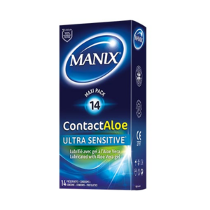 Manix Contact Aloe Ultra Sensitive 14 Préservatifs