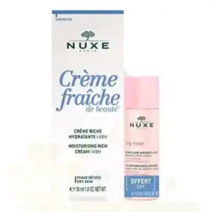 Nuxe Crème Fraîche de Beauté Crème Riche Hydratante + Very Rose Eau Micellaire 50ml