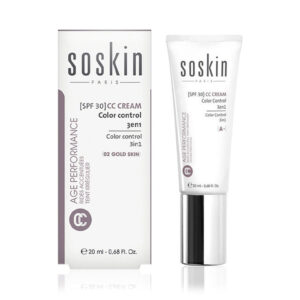 Soskin CC Crème Color Control 3 en 1 Gold Skin 02 SPF 30+ 20 ml