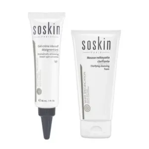 Soskin Gel-Crème Intensif Dépigmentant 30ml = Soskin Mousse Nettoyante 30ml Offerte