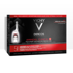 Vichy Dercos Technique Aminexil Clinical 5 Homme 21 Ampoules + Cadeau
