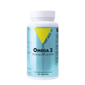 VITALL+ Oméga 3 1000mg Boite 60 Capsules