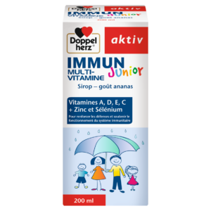 DOPPEL HERZ AKTIV OMEGA-3 JUNIOR MULTIVITAMINE SIROP 150ML