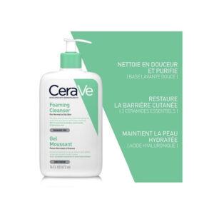 CERAVE GEL MOUSSANT PEAUX NORMALES À GRASSES 473ML